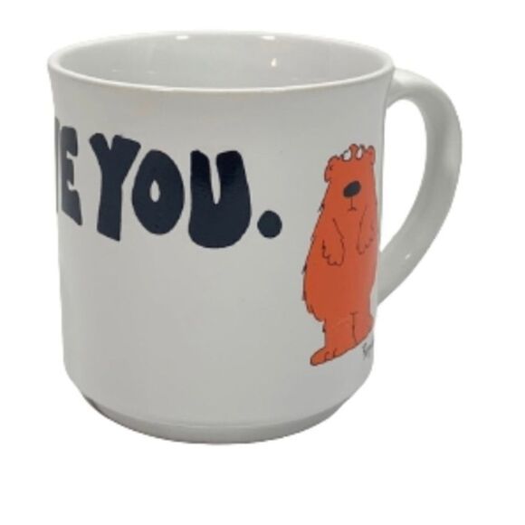 Vintage Sandra Boynton I Love You Coffee Cup. Recycled paper products. - Picture 3 of 6